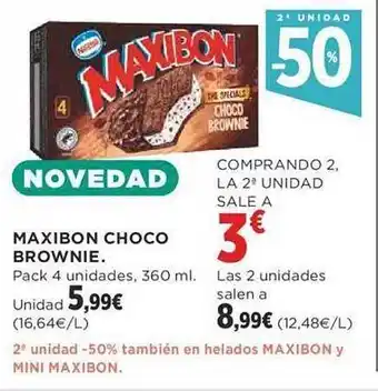 Supercor Maxibon choco brownie oferta