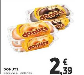 Supercor Donuts pack de 4 unidades oferta