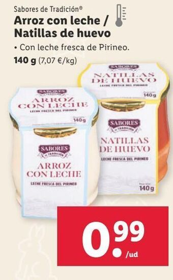 Lidl Arroz con leche oferta