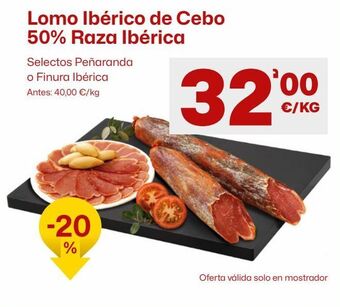 AhorraMas Lomo ibérico de cebo oferta