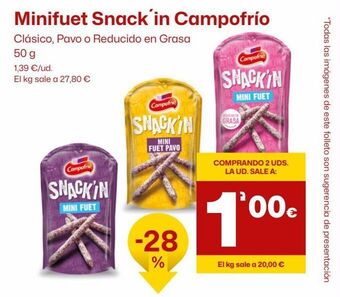 AhorraMas Fuet campofrío oferta