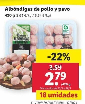 Lidl Albóndigas oferta