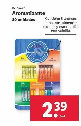 Lidl Aromas de pastelería belbake oferta