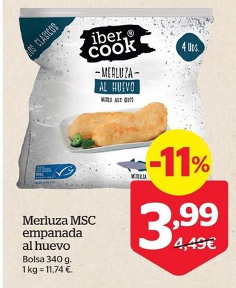 La Sirena Merluza empanada oferta