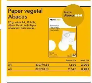 Abacus Tinta oferta