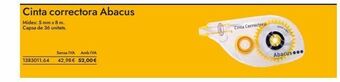 Abacus Cinta correctora abacus oferta