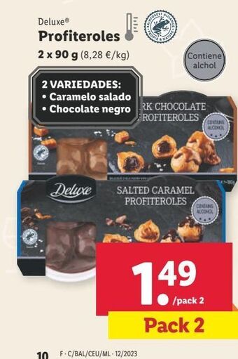 Lidl Profiteroles deluxe oferta