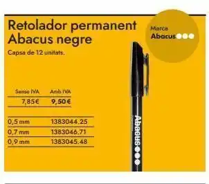 Abacus Sense iva 7,85€ 0,5 mm 0,7 mm 0,9 mm amb iva 9,50 € 1383044.25 1383046.71 1383045.48 abacus oferta