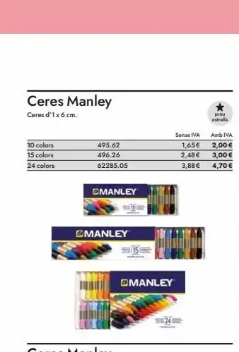 Abacus Ceres manley ceres d'1 x 6 cm. 10 colors 15 colors 24 colors 495.62 496.26 62285.05 cmanley cmanley omanley sense oferta