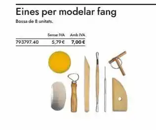 Abacus 793797.40 sense iva amb iva 5,79 € 7,00 € eines per modelar fang bossa de 8 unitats. oferta