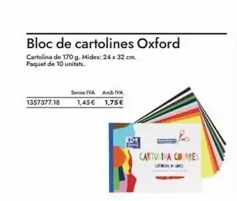 Abacus Cartulina oxford oferta