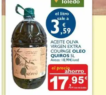 Supermercados La Despensa Oleo Quiros Aceite Oliva Virgen Extra Coupage 5L oferta