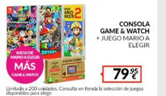 Game Consola Game & Watch + Juego Mario A Elegir oferta