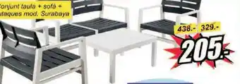 Hipo Gegant Conjunt Taula + Sofá Mod. Surabaya oferta