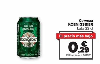Carrefour Market Cerveza koenigsbier oferta