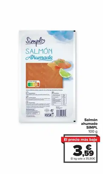 Carrefour Market Salmón ahumado simpl oferta