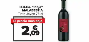 Carrefour Market D.o.ca "rioja" malabestia oferta