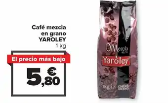 Carrefour Market Café mezcla en grano yaroley oferta