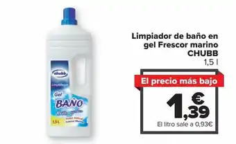 Carrefour Market Limpiador de baño en gel frescor marino chubb oferta