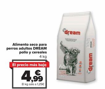 Carrefour Market Alimento seco para perros adultos dream pollo y cereales oferta