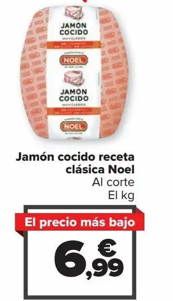 Carrefour Market Jamón cocido receta clásica noel oferta
