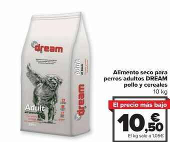 Carrefour Market Alimento seco para perros adultos dream pollo y cereales oferta