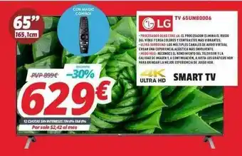 Mi electro Lg Tv 65un80006 oferta