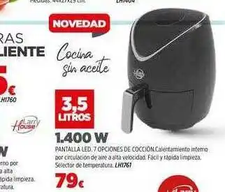 Mi Bricolaje Cocina Sin Aceite 3.5 Litros 1.400 W oferta