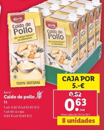 Lidl Kania Caldo De Pollo oferta