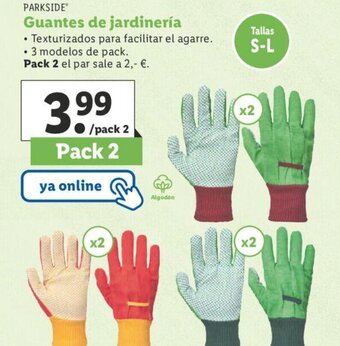 Lidl Parkside Guantes de Jardinería oferta