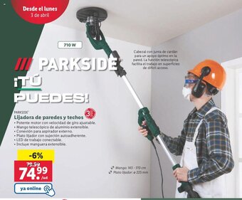 Lidl Parkside Lijadora De Paredes y Techos oferta
