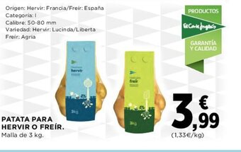 Hipercor Patata Para Hervir o Freír oferta