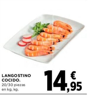 Hipercor Langostino Cocido oferta