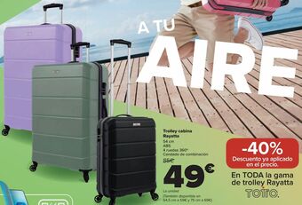 Carrefour Trolley cabina rayatta oferta