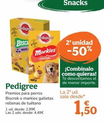 TiendAnimal Snacks para mascotas pedigree oferta