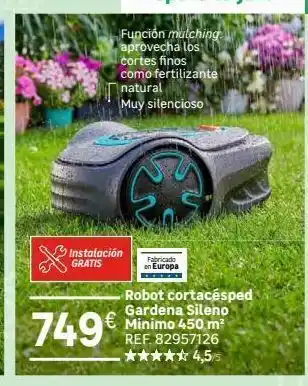 Leroy Merlin Robot cortacésped gardena oferta