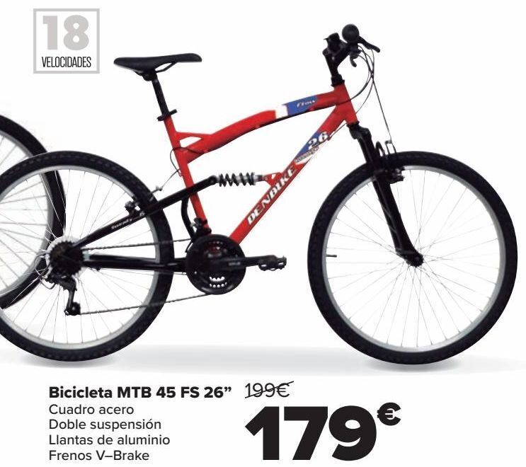 Carrefour Bicicleta mtb 45 fs 26'' oferta