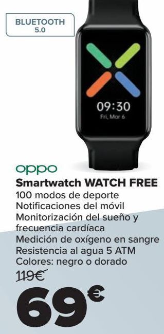 Carrefour Oppo smartwatch watch free oferta