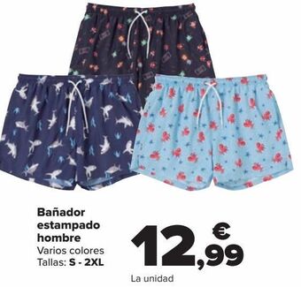 Carrefour Bañador estampado hombre oferta