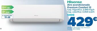 Carrefour Hisense aire acondicionado premium comfort 12 oferta