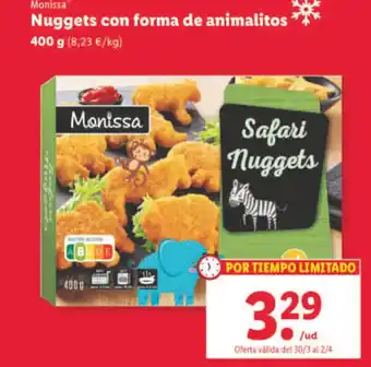 Lidl Nuggets Con Forma De Animalitos oferta