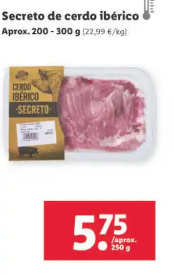 Lidl Secreto De Cerdo ibérico oferta