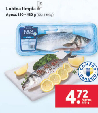 Lidl Lubina Limpia oferta