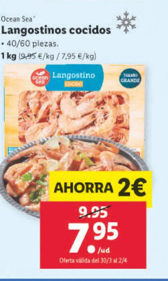 Lidl Langostinos Cocidos oferta