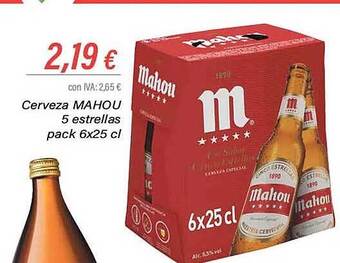 Cash Ifa Cerveza mahou 5 estrellas oferta