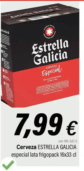 Cash Ifa Cerveza estrella galicia especial oferta