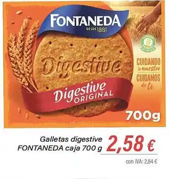 Cash Ifa Galletas digestive fontaneda oferta