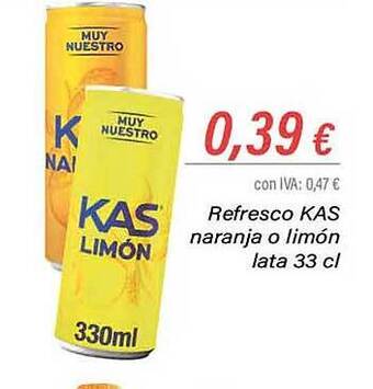Cash Ifa Refresco kas naranja o limón oferta