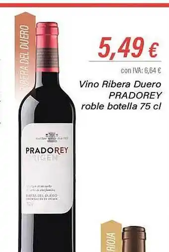 Cash Ifa Vino ribera duero pradorey roble oferta