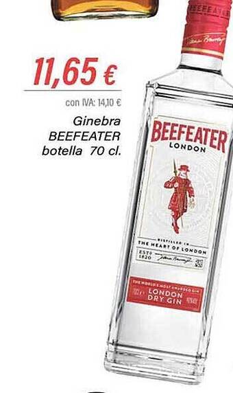 Cash Ifa Ginebra beefeater oferta